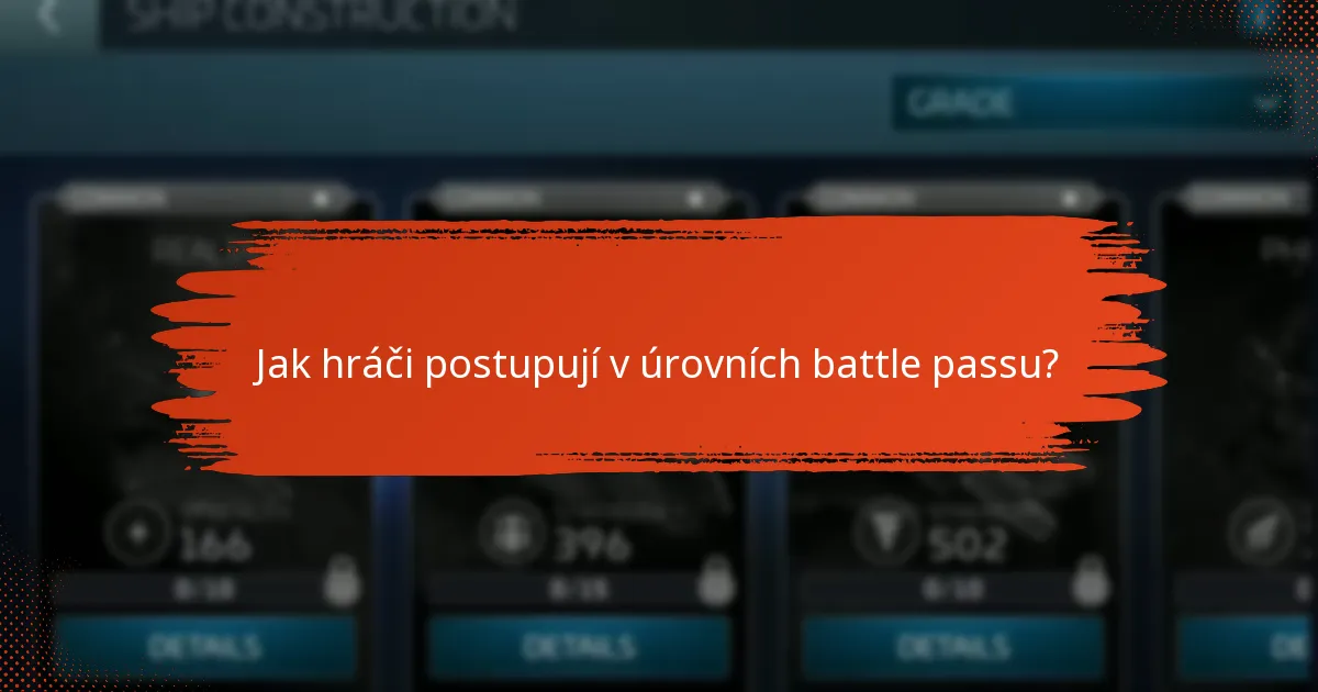 Jak hráči postupují v úrovních battle passu?