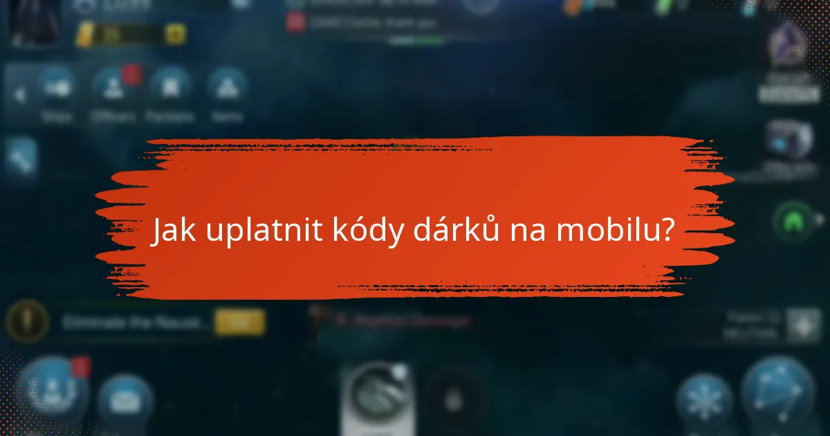 Jak uplatnit kódy dárků na webu?