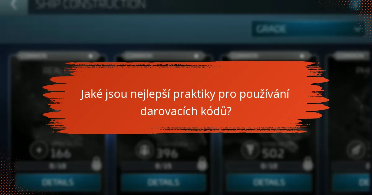 Jaké jsou nejlepší praktiky pro používání darovacích kódů?